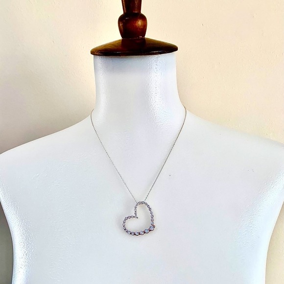 King Jewelry - Sterling Silver heart necklace